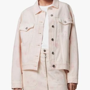 All Saints Pink/White Denim Jacket